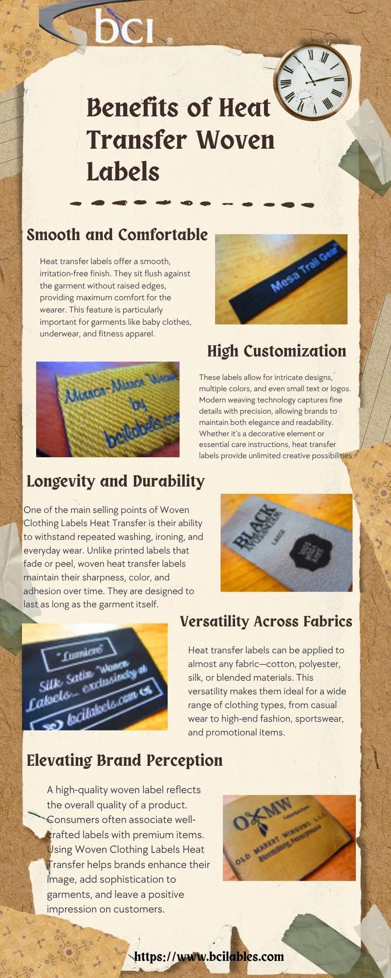 Woven Clothing Labels Heat Transfer Guide for Apparel Brands